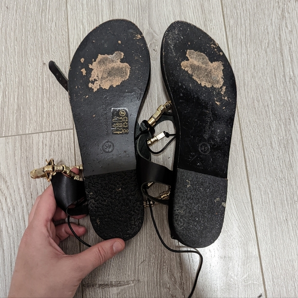 Jeweled Chrysso Style Ancient Greek Sandals EUC Sz 39 - Picture 9 of 10